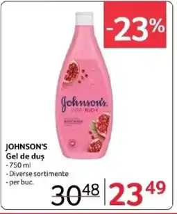 Selgros JOHNSON'S Gel de duş Ofertă