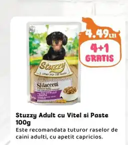 Animax Stuzzy Adult cu Vitel si Paste Ofertă