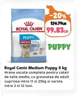 Animax Royal Canin Medium Puppy Ofertă