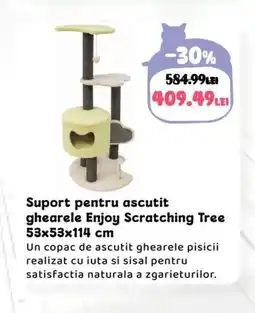 Animax Suport pentru ascutit ghearele Enjoy Scratching Tree 53x53x114 cm Ofertă