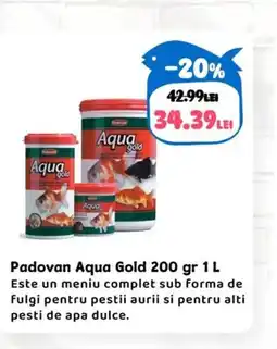 Animax Padovan Aqua Gold 200 gr Ofertă