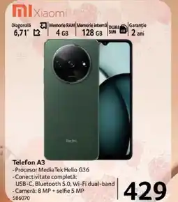 Selgros Telefon A3 Xiaomi Ofertă