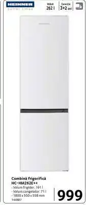 Selgros Combină frigorifică HC-HM262E++ Ofertă