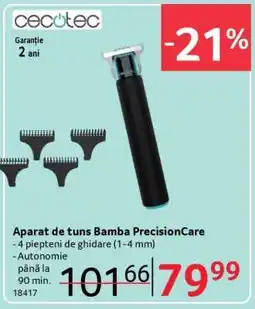 Selgros Aparat de tuns Bamba PrecisionCare Ofertă
