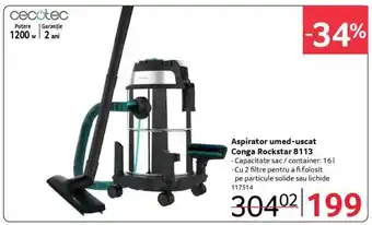 Selgros Aspirator umed-uscat Conga Rockstar 8113 Ofertă