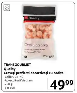 Selgros Quality Creveți prefierți decorticați cu codiță Ofertă