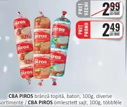 CBA CBA PIROS brânză topită, baton Ofertă