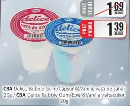 CBA CBA Delice Bubble Gum/Căpşuni&Vanilie vată de zahăr Ofertă