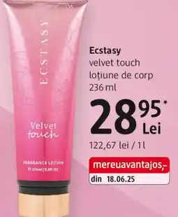 DM Ecstasy velvet touch loţiune de corp Ofertă