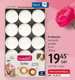 DM Profissimo lumânări pastilǎ 8 ore Ofertă