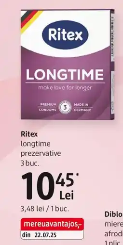 DM Ritex longtime prezervative Ofertă