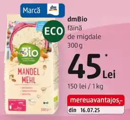 DM dmBio făină de migdale Ofertă