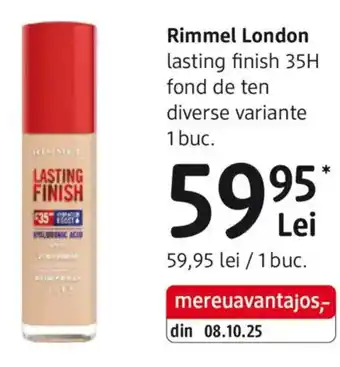 DM Rimmel London lasting finish 35H fond de ten Ofertă