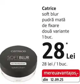 DM Catrice soft blur pudră matǎ de fixare Ofertă