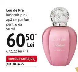 DM Lou de Pre kashmir pink apă de parfum pentru ea Ofertă