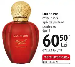 DM Lou de Pre royal rubis apă de parfum pentru ea Ofertă