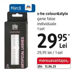 DM s-he colour&style gene false individuale Ofertă