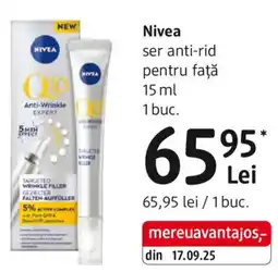 DM NIVEA ser anti-rid pentru faţă Ofertă