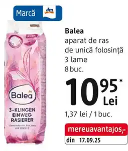 DM Balea aparat de ras de unică folosință 3 lame Ofertă