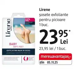 DM Lirene Șosete exfoliante pentru picioare Ofertă