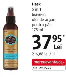 DM Hask 5 în 1 leave-in ulei de argan pentru păr Ofertă