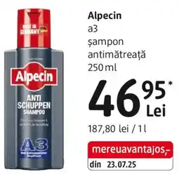 DM Alpecin а3 Şampon antimǎtreață Ofertă