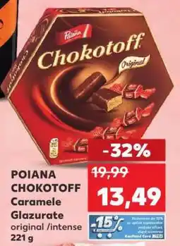 Kaufland POIANA CHOKOTOFF Caramele Glazurate original / intense 221 g Ofertă