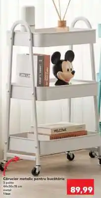 Kaufland Cărucior metalic pentru bucătărie Ofertă