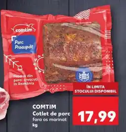 Kaufland COMTIM Cotlet de porc fara os marinat Ofertă