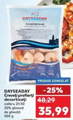 Kaufland Dayseaday Creveți Prefierți Decorticați Ofertă