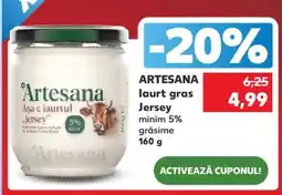 Kaufland Artesana Iaurt Gras Jersey Ofertă