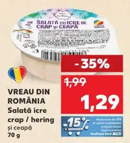 Kaufland Salată icre crap / hering și ceapă Ofertă