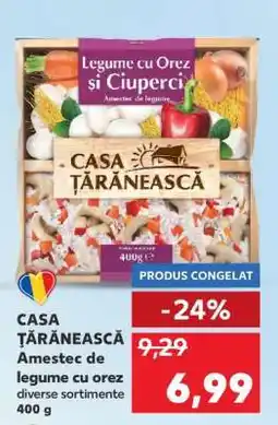 Kaufland CASA TĂRĂNEASCĂ Amestec de legume cu orez diverse sortimente 400 g Ofertă