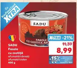 Kaufland SADU Fasole cu costiță afumată/cârnați afumați/ciolan 400 g Ofertă