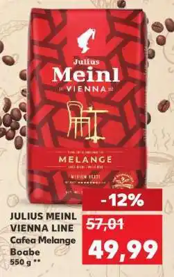 Kaufland JULIUS MEINL VIENNA LINE Cafea Melange Boabe Ofertă
