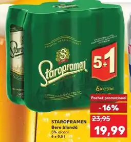 Kaufland STAROPRAMEN Bere blondă Ofertă