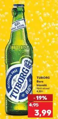 Kaufland Tuborg Bere blondă fără alcool Ofertă