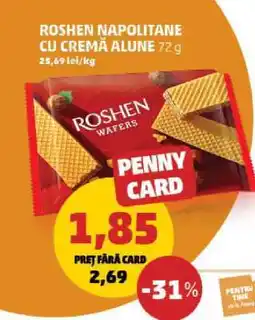 Penny ROSHEN NAPOLITANE CU CREMĂ ALUNE Ofertă