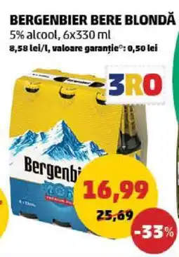 Penny BERGENBIER Bere blondă Ofertă