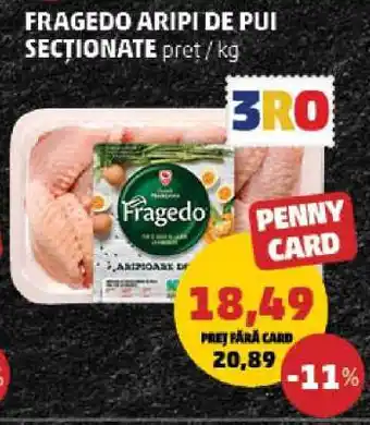 Penny FRAGEDO Aripi de pui secţionate Ofertă