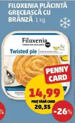 Penny Filoxenia Plăcintă Grecească cu Brânză Ofertă
