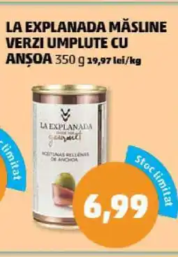 Penny LA EXPLANADA Măsline verzi umplute cu anșoa Ofertă