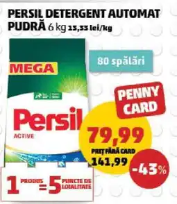Penny PERSIL DETERGENT AUTOMAT PUDRĂ 6 kg Ofertă