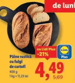 Lidl Pâine rustică cu fulgi de cartofi Ofertă
