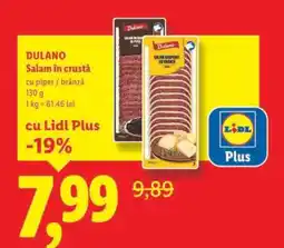 Lidl Dulano Salam în crustă Ofertă