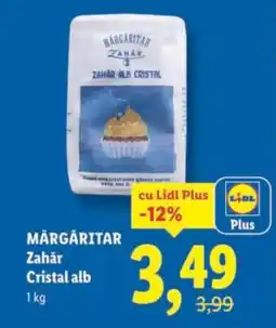 Lidl MĂRGĂRITAR Zahăr Cristal alb Ofertă