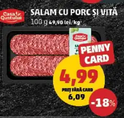 Penny SALAM CU PORC ȘI VITĂ Ofertă