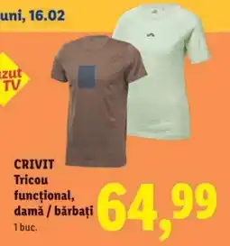 Lidl CRIVIT Tricou funcțional, damă / bărbați Ofertă