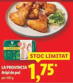 Lidl LA PROVINCIA Aripi de pui Ofertă