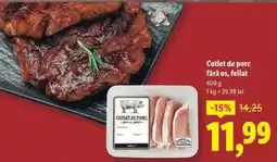 Lidl Cotlet de porc fără os, feliat Ofertă